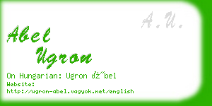 abel ugron business card